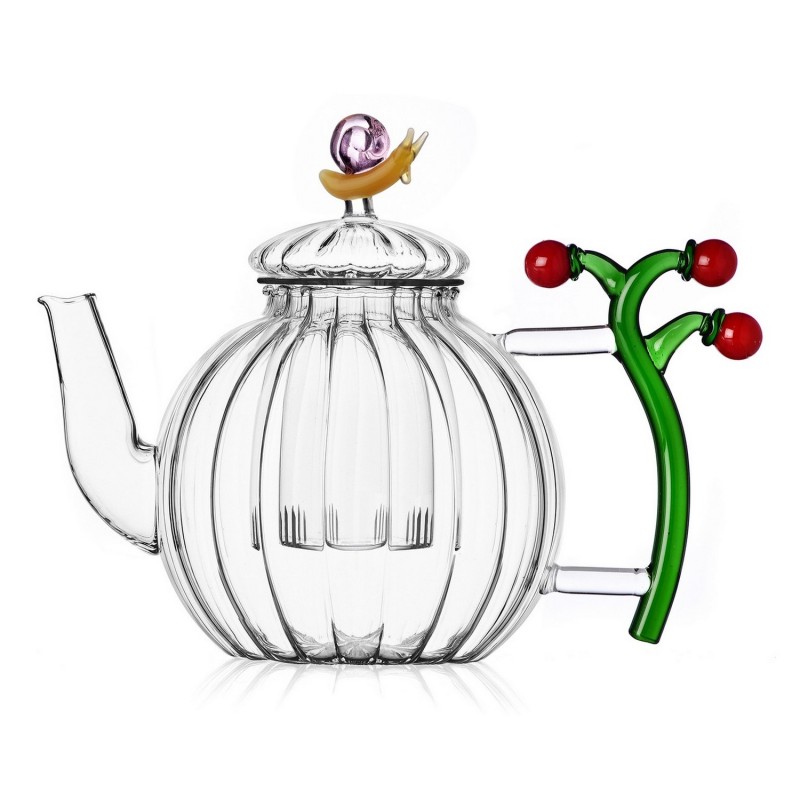 Theiere artistique verre escargot tomates Ichendorf Milano Vegetables