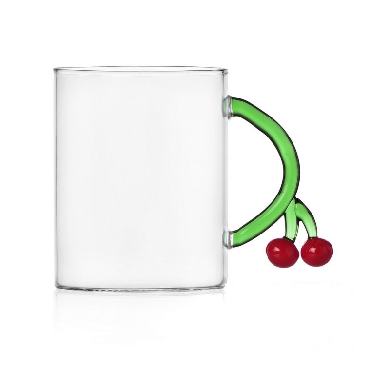 Tasse verre design fruits cerises Ichendorf Milano Fruits and Flowers Cherries