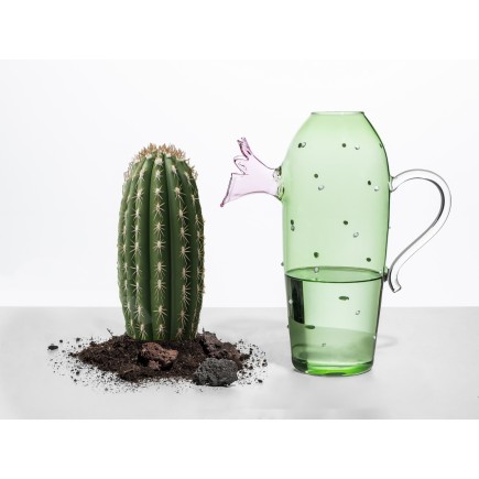 Carafe à eau verre design cactus Ichendorf DESERT PLANTS