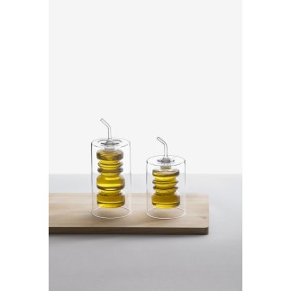 Huilier vinaigrier design verre Ichendorf Milano Rings