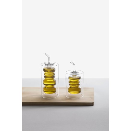 Huilier vinaigrier design verre Ichendorf Milano Rings