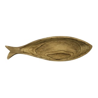Corbeille bois forme poisson Madam Stoltz