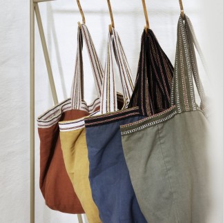 Sac cabas tote bag textile coton couleur Madam Stoltz