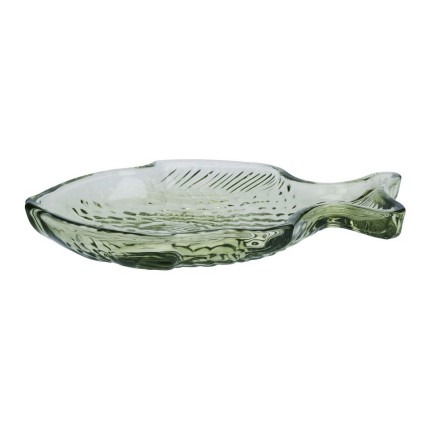 Petite assiette forme poisson verre Madam Stoltz