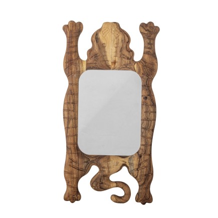Miroir mural bois manguier sculpte tigre Bloomingville Marga