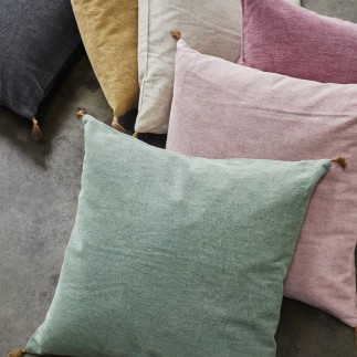 Housse coussin coton lavé Madam Stoltz