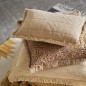 grand coussin floral coton franges miel rose madam stoltz