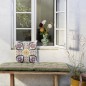 Housse de coussin broderie multicolore coton Madam Stoltz Suzani