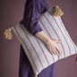 Coussin coton recyclé motif abstrait Bloomingville EVIAYA