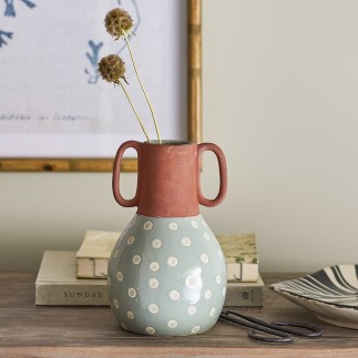 Vase grès peint Bloomingville Hercule