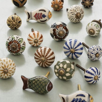 Bouton de meuble artisanal grès Madam Stoltz