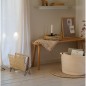 porte revues matiere naturelle papier metal boho zeller