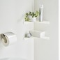 etagere murale d angle compacte gain de place blanc yamazaki