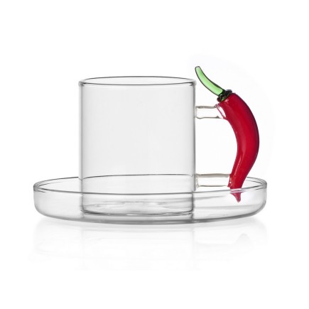 Tasse a cafe verre soucoupe piment Ichendorf Milano Vegetables Chili