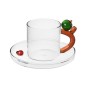 Tasse soucoupe verre pomme Ichendorf Milano Fruits and Flowers