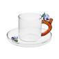 Tasse a cafe verre soucoupe fruits myrtille Ichendorf Milano Fruits and Flowers