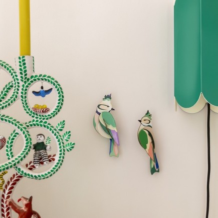 Oiseaux de jardin 3D décoratifs carton Studio Roof Forest Crests