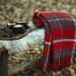Plaid laine carreaux tartan franges Klippan