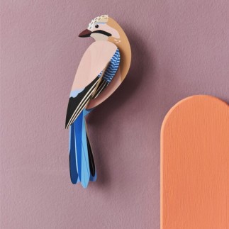 oiseau papier decoratif mural geai studio roof jay