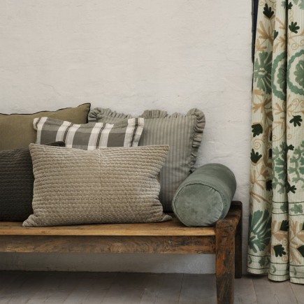 Housse de coussin à volants coton Madam Stoltz