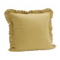 Housse de coussin volants couleur coton uni Madam Stoltz