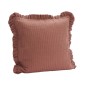 Housse de coussin a volants couleur coton uni Madam Stoltz