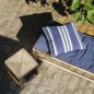 Housse de coussin design scandinave coton jute Madam Stoltz Housse de coussin design scandinave coton jute Madam Stoltz