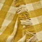 Plaid coton recycle petits carreaux franges couleur Madam Stoltz