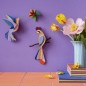 oiseau du paradis mural decoratif carton studio roof sunda