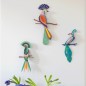 oiseau decoratif mural carton studio roof paradise bird gili ttm83