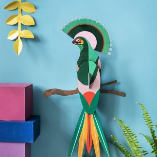 oiseau decoratif mural carton studio roof paradise bird gili ttm83