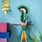 oiseau decoratif mural carton studio roof paradise bird gili ttm83