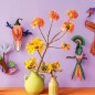 oiseau decoratif mural studio roof paradise bird rani ttm81
