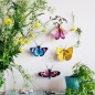 papillon jaune decoration murale studio roof