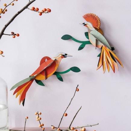 Oiseau mural Studio Roof Paradise Birds Obi (set de 2)