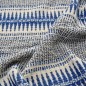 Plaid coton recycle motif tisse couleur franges Madam Stoltz