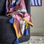 Plaid decoratif poisson multicolore coton Bloomingville REMY