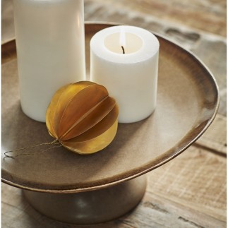 Plat a gateau sur pied gres artisanal Madam Stoltz