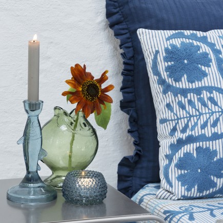 Housse de coussin volants coton couleur Madam Stoltz