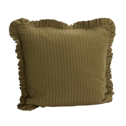 Housse de coussin volants coton couleur Madam Stoltz