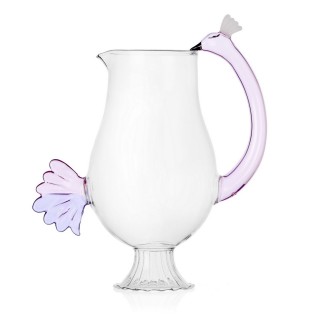 Carafe sculpture verre flamand rose Ichendorf Milano Animal Farm Flamingo