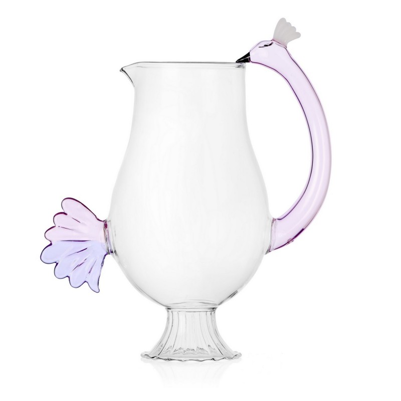 Carafe sculpture verre Ichendorf ANIMAL FARM Flamingo