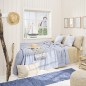 Housse de coussin tete de lit coton matelasse IB Laursen 50 x 90 cm