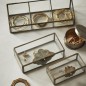 Set de 2 boites a bijoux verre laiton Madam Stoltz Leaf