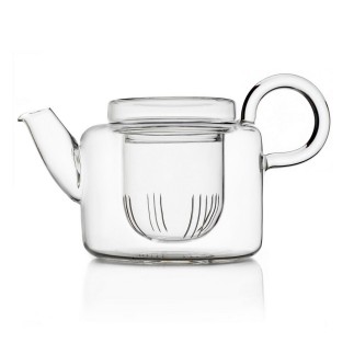 Theiere design verre borosilicate Ichendorf Milano Piuma Low