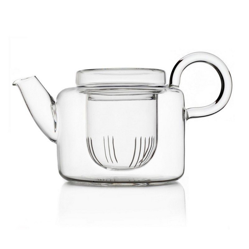 Theiere design verre borosilicate Ichendorf Milano Piuma Low