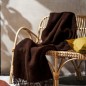 plaid epais chaud laine agneau marron noisette klippan gotland