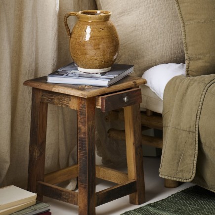 Petite table de chevet bois rustique recycle IB Laursen