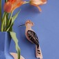 oiseau decoratif mural papier huppe studio roof hoopoe