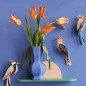 oiseau decoratif mural papier huppe studio roof hoopoe